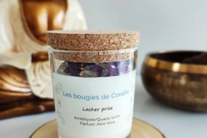 Bougie de Corallie lithothérapie lâcher prise